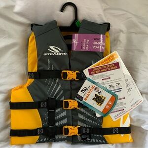 Life Jacket 50-90lbs Kids Swimming Boating Lake 25-29in Chest Summer